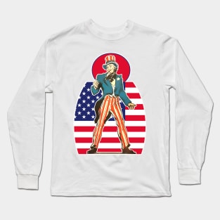 United States of America Uncle Sam patriot Long Sleeve T-Shirt